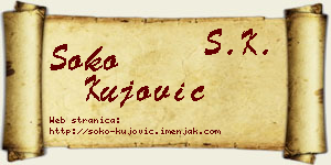 Soko Kujović vizit kartica